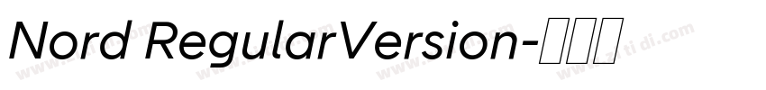 Nord RegularVersion字体转换